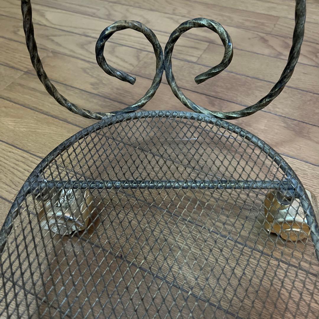 ルネサンス ガラステーブル ゴールド バラ ヴィンテージ アンティーク