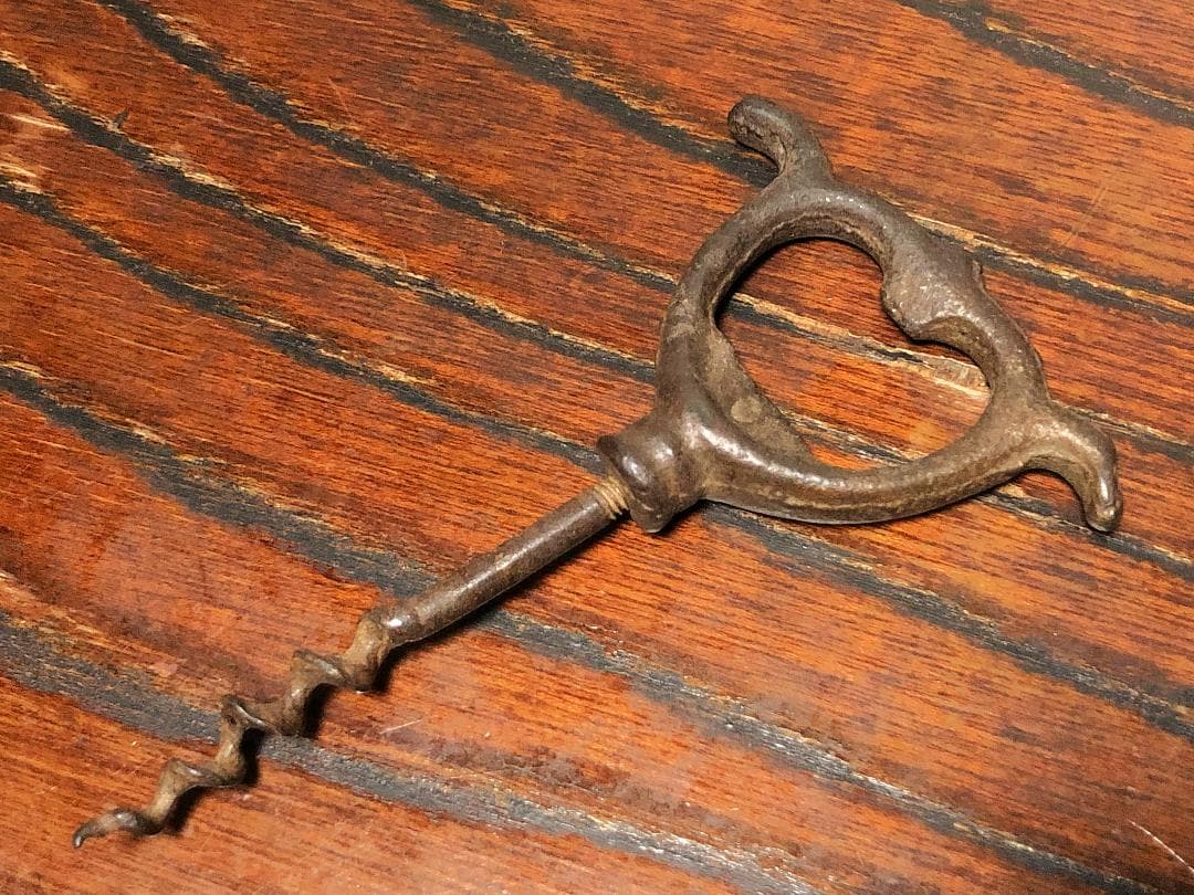 【 幕末～明治時代 舶来栓抜き 】　１９世紀フランス製　額装