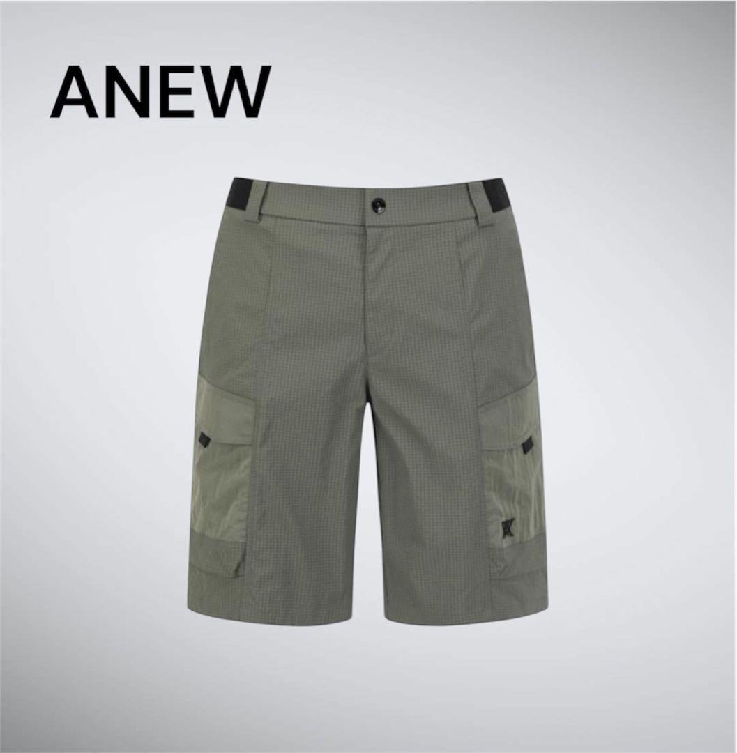 新品⭐️タグ付き ⭐️Lサイズ ANEW メンズ ショートパンツ カーキセットアップ