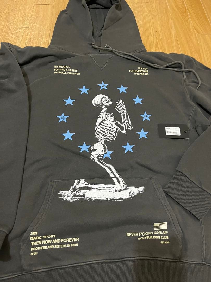 Darc Sport FEAR THOU NOT EVERYDAY パーカ xl