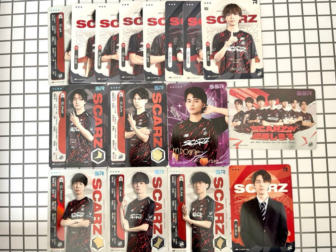 IJLカード　SCARZセット　mone 複製サイン入り　SSR もねいろ