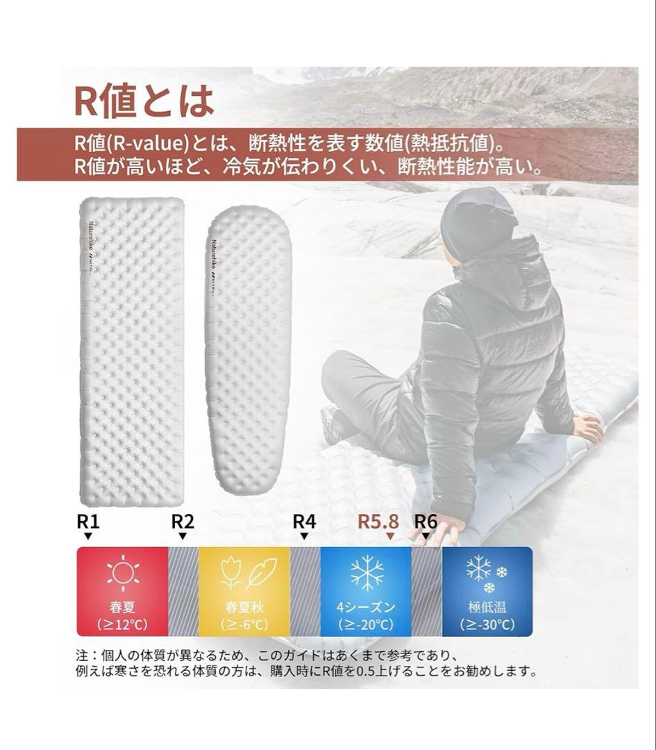 512322 Naturehike 公式 高R値 Tuye エアーマット超軽量