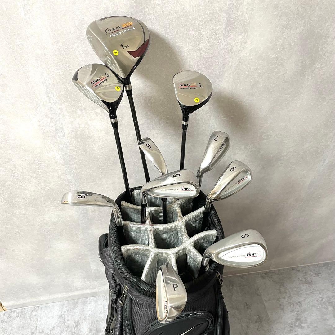 Fitway レフティ メンズ ゴルフクラブセット 10本　Rフレックス