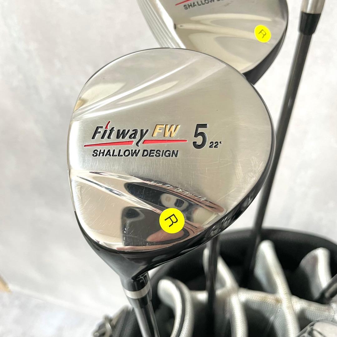 Fitway レフティ メンズ ゴルフクラブセット 10本　Rフレックス