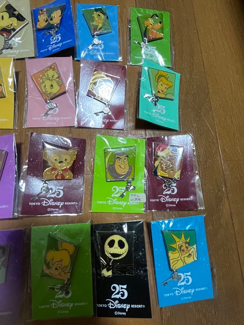 東京ディズニーリゾート 25周年 ピンバッジセット