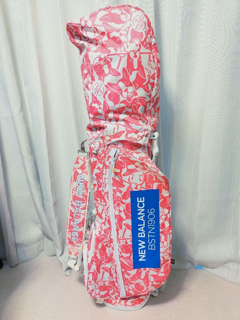 NEW BALANCE キャディバッグ ボストンテリア レディース 犬柄