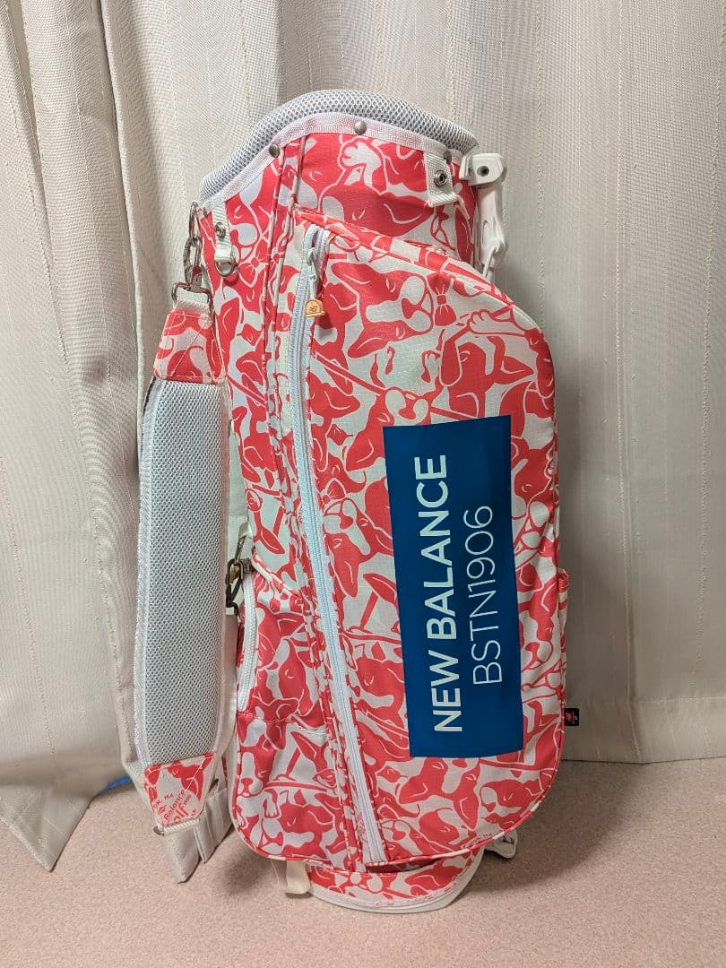 NEW BALANCE キャディバッグ ボストンテリア レディース 犬柄