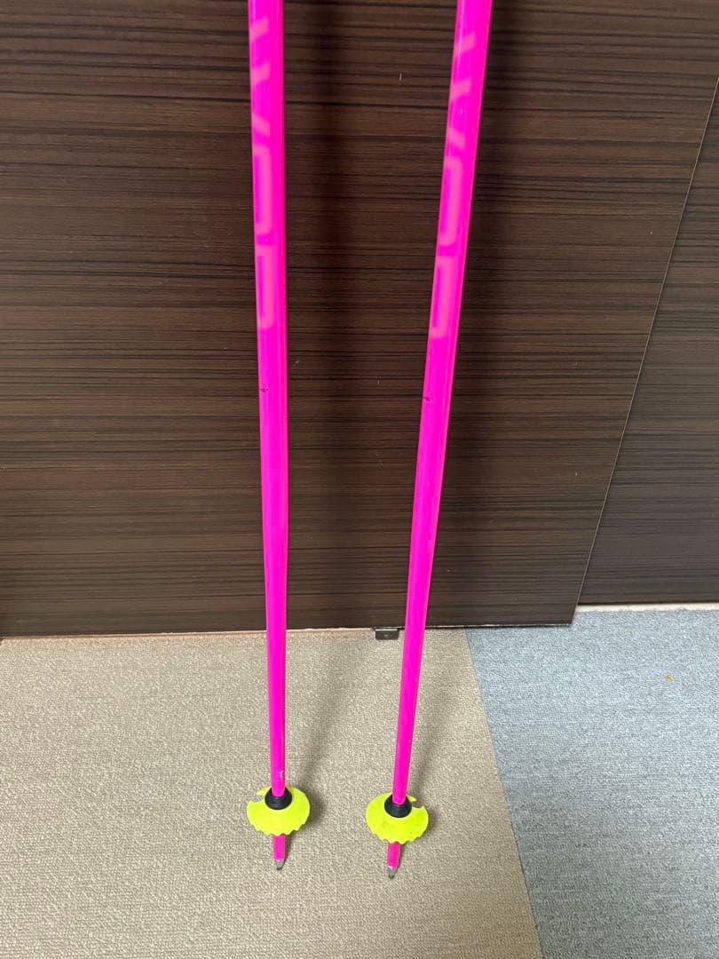 LEKI スキー用ストック ピンク/黒/黄