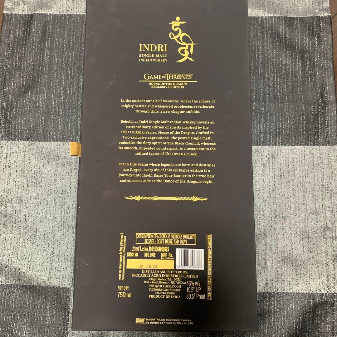 ウイスキー INDRI single malt Indian whisky