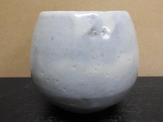 清水公照　塩笥茶碗　喜寿　神楽窯　共箱　MA31