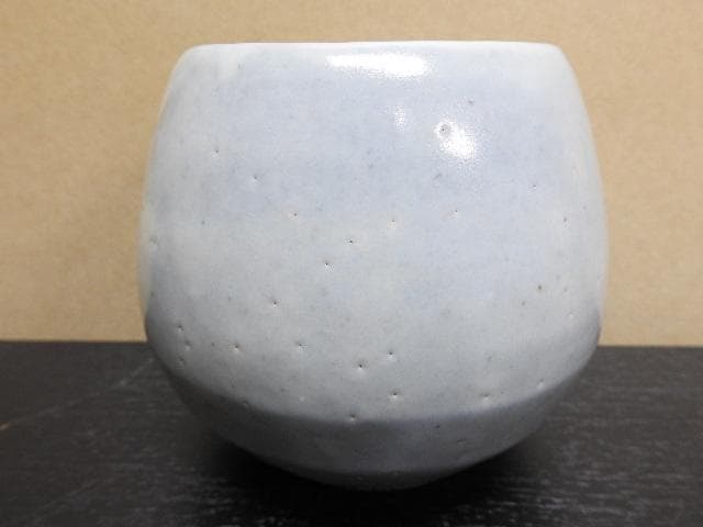 清水公照　塩笥茶碗　喜寿　神楽窯　共箱　MA31