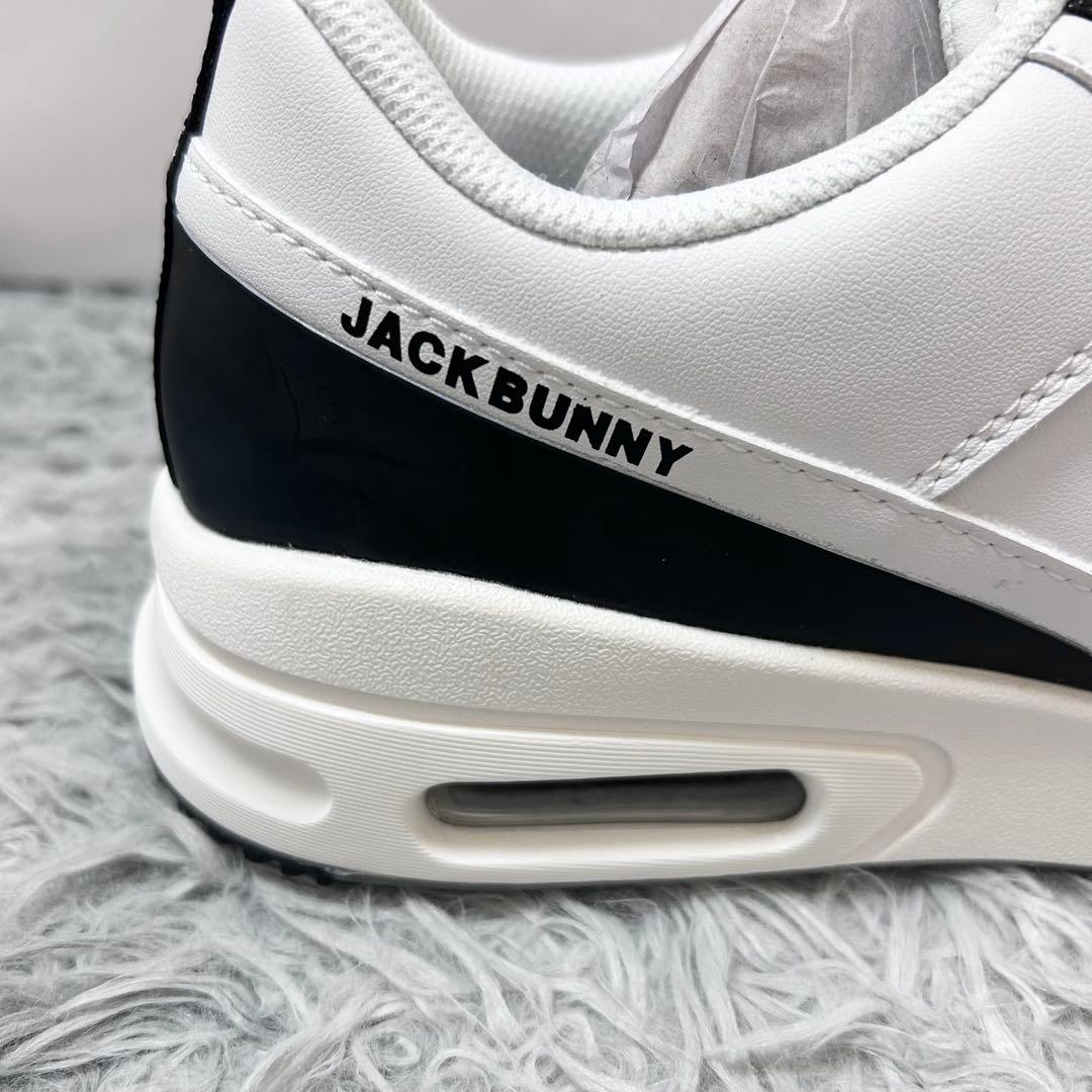 新品　訳あり　ジャックバニー　ゴルフシューズ　ホワイト　ブラック　スパイクレス