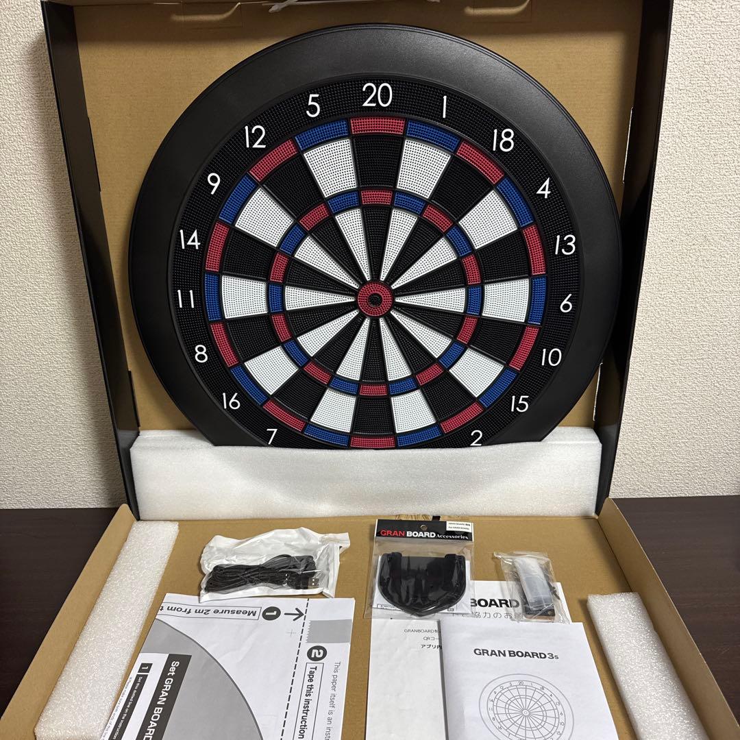 【美品】GRAN BOARD 3s ダーツボード グランボード 3S ブルー