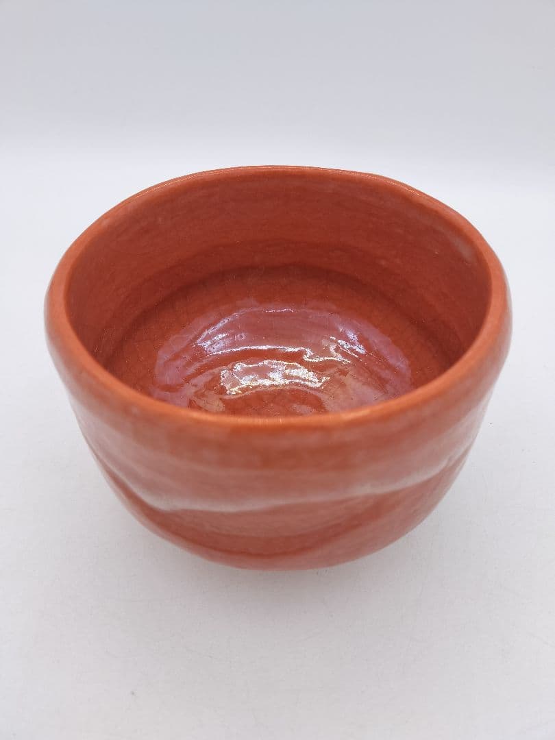 c657 茶碗 赤楽 銘『無事』紫野 寛州箱書 伊藤一楽 木箱 茶道具 古物