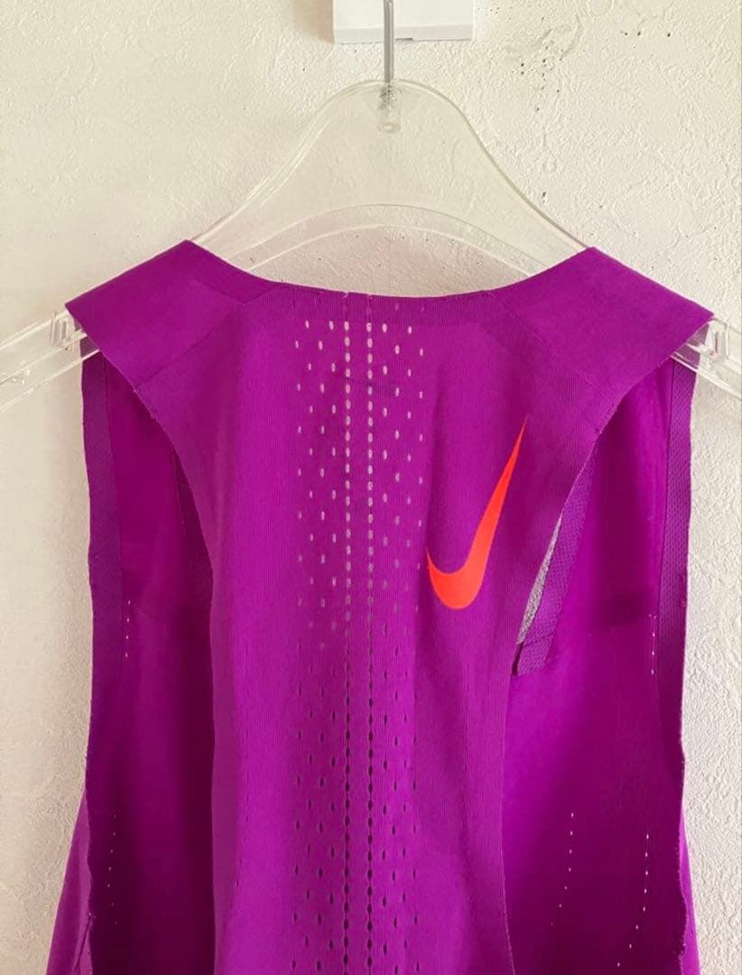 ナイキ　エアロスイフト　シングレット　S パープル