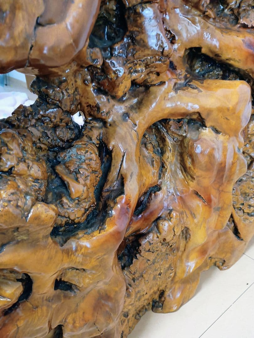 ★花梨 かりん 瘤 衝立 1枚板 価格相談可！定価120万 配達可 群馬