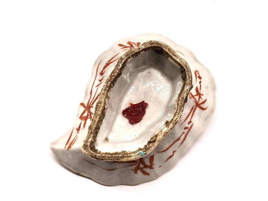 【 中華文物 古玩 】　高台皿　釜定蝋印有　明～清朝　蔵出骨董初