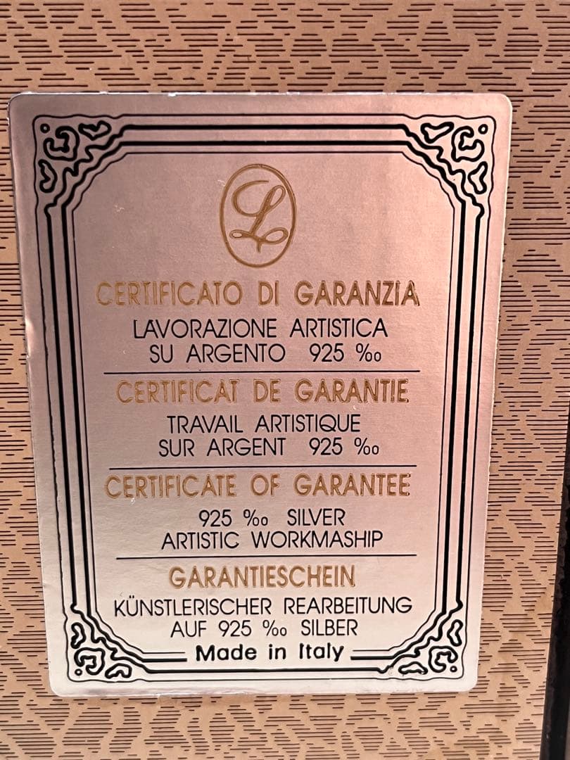 シルバー925 刻印　イタリー　絵画　summer アンティーク