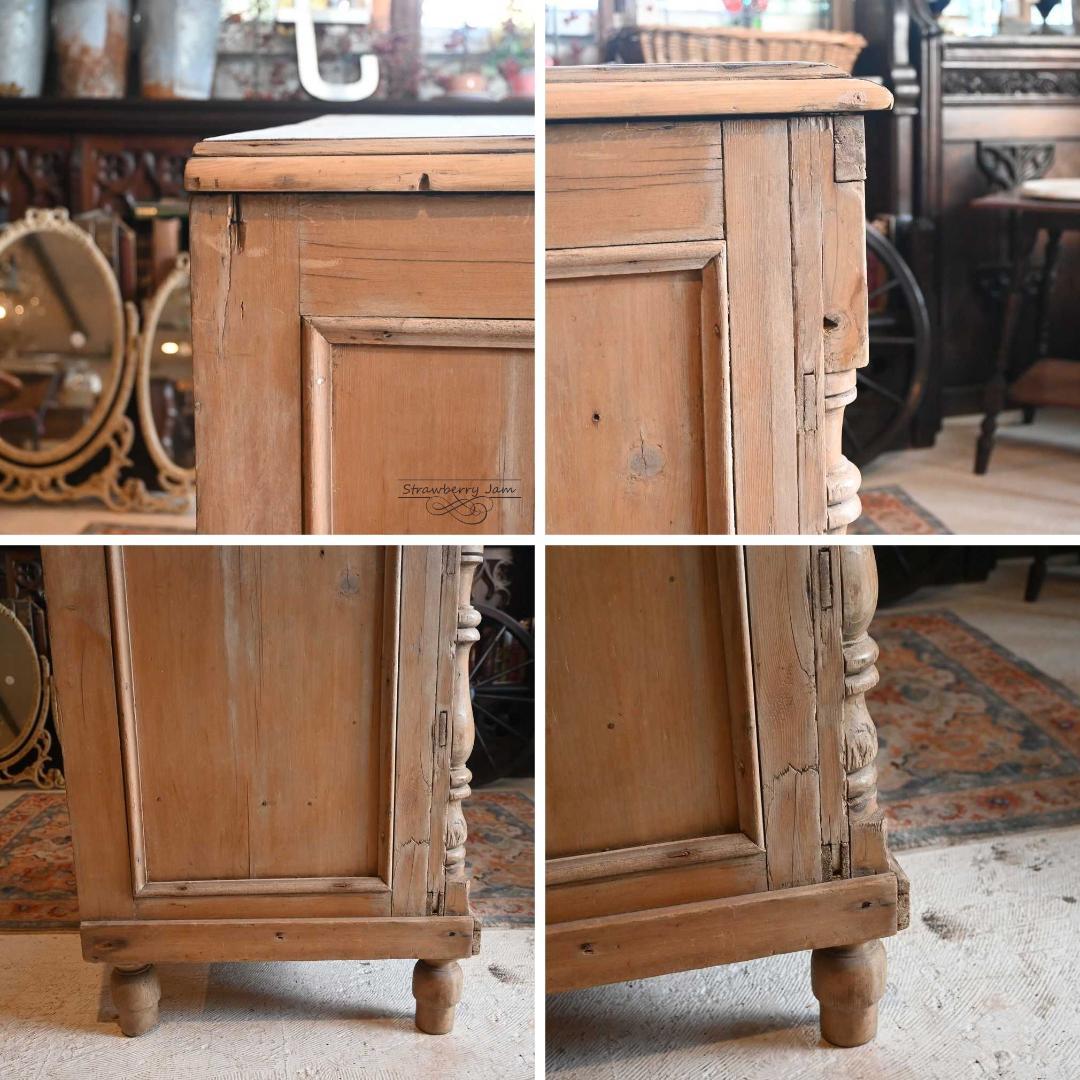 IFU-417 英国アンティーク パインチェスト 収納 チェスト キッチンボード