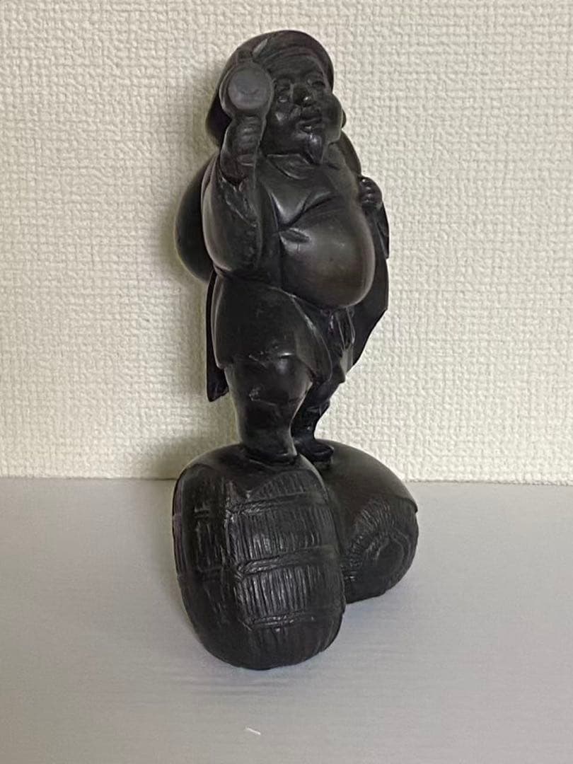 大黒天高岡銅器大黒様の置物材質／銅製21.5cm年代物 希少品