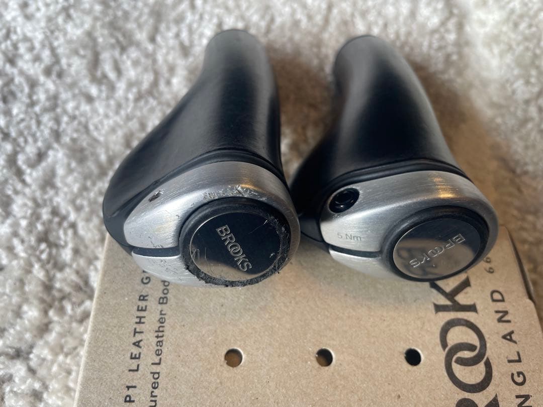 Brooks Ergon GP1 Leather Grip ブラック130mm