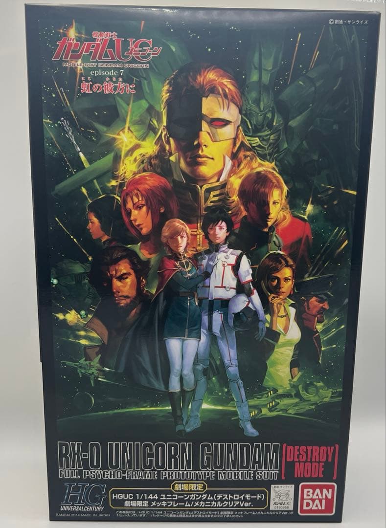 HGUC ユニコーンガンダム 劇場限定 メッキフレーム/メカニカルクリアVer.