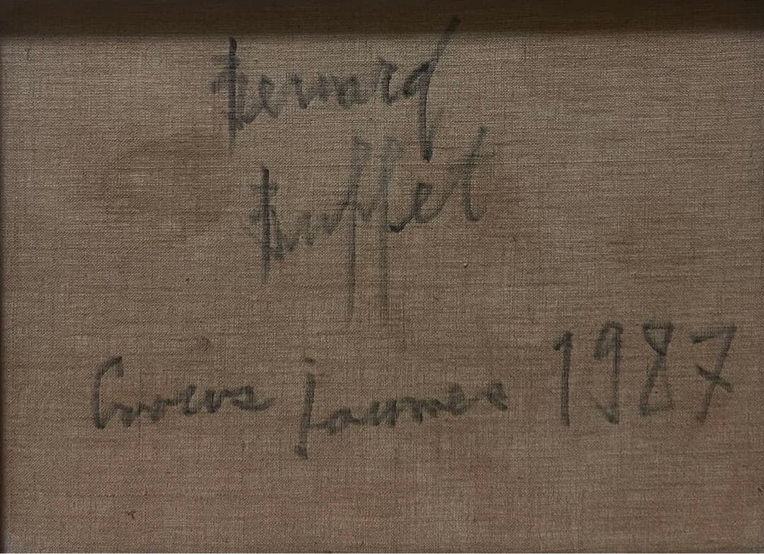 SALE【F6号】ベルナール ビュッフェ（1987）手描き/表裏サイン有り/油彩