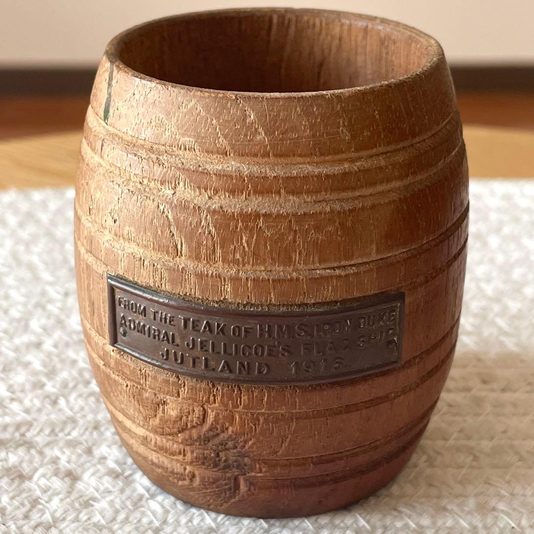 イギリス海軍 戦艦 ウォースパイト ガンジス 他 楊枝入れ 小物入れ チーク