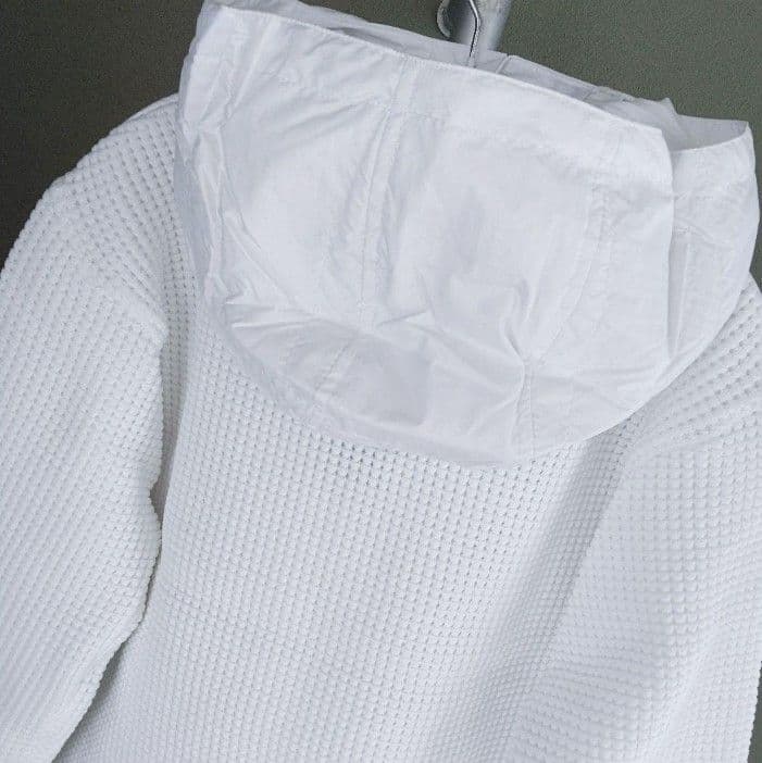 LUXE/R GOLF ダウンフェザーワッフル切替えパーカー45763WHL②