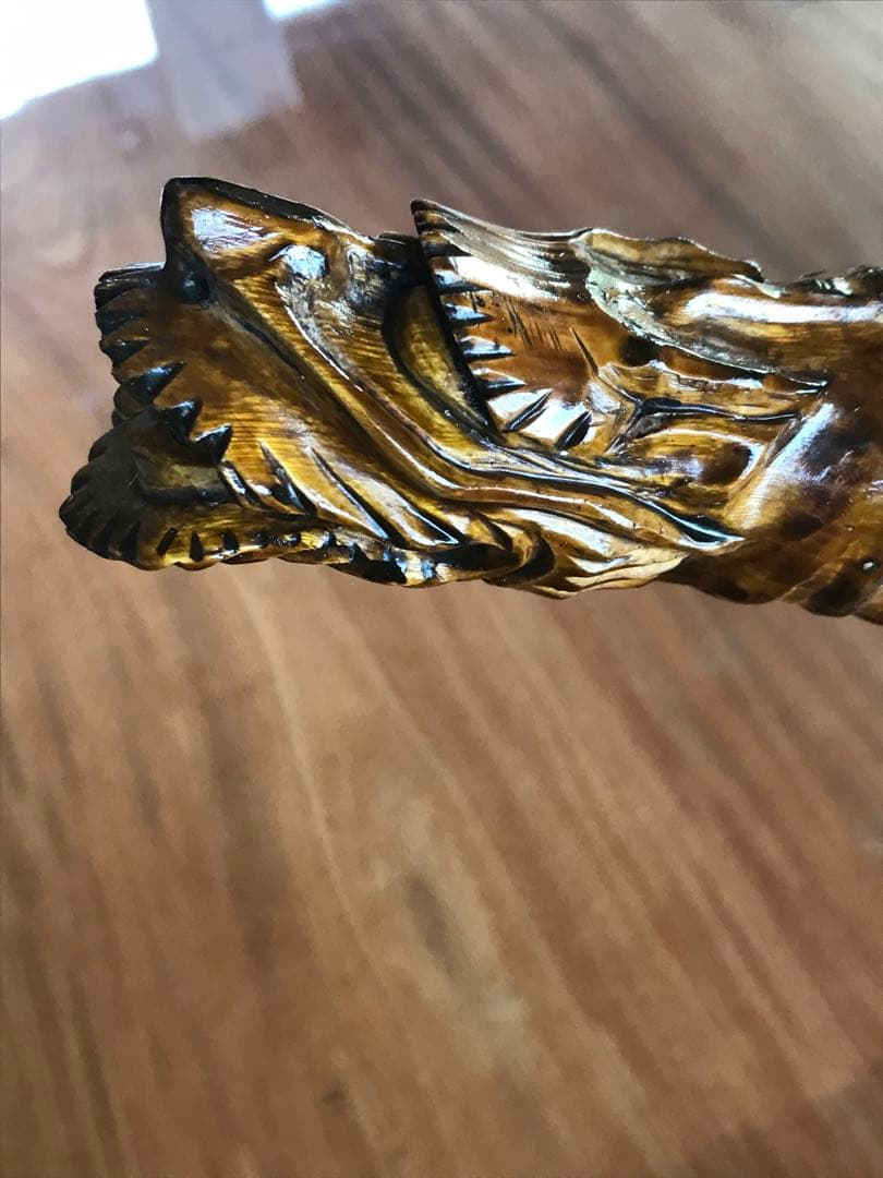 ★龍の杖★縁起物★唯一無二★珍しい竹★手彫り★