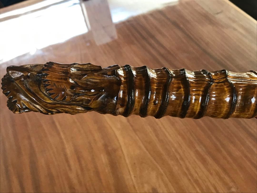 ★龍の杖★縁起物★唯一無二★珍しい竹★手彫り★