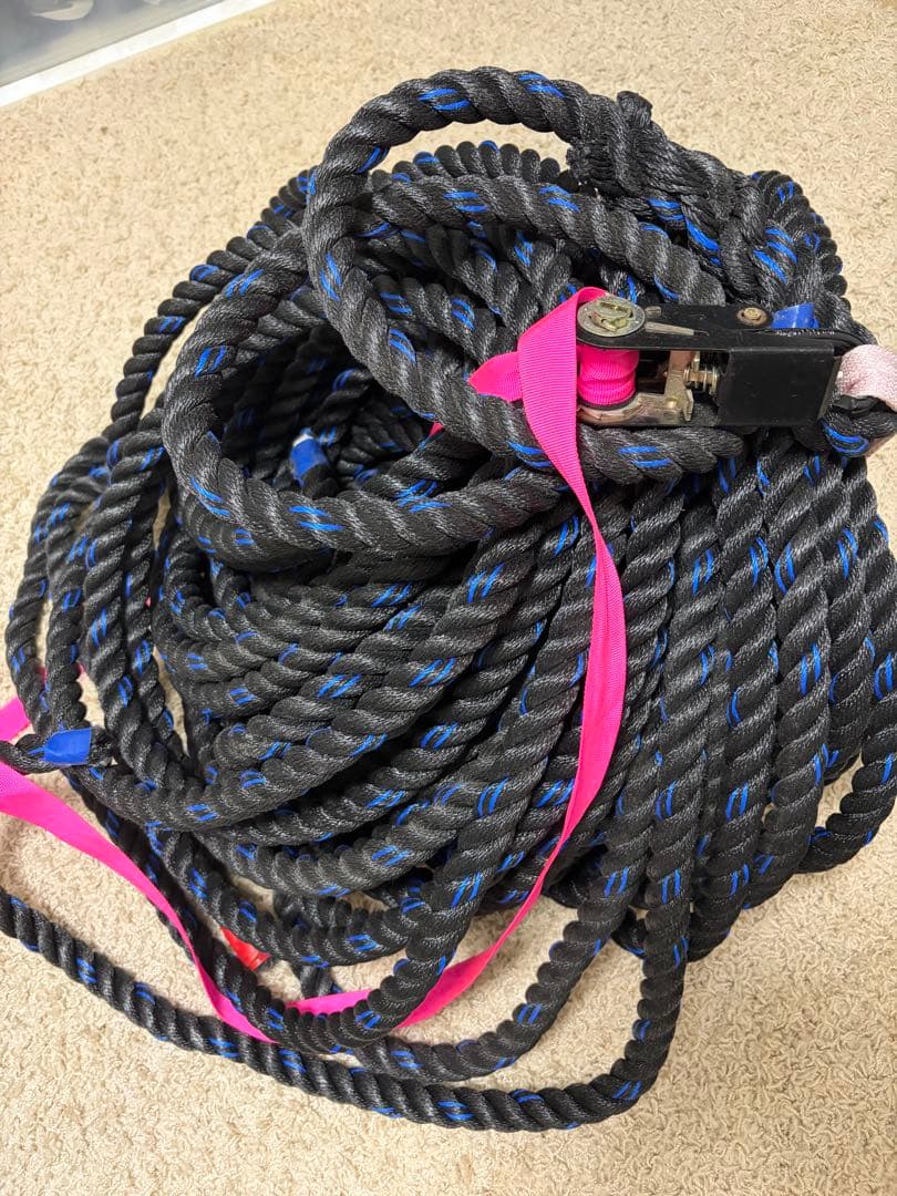 バトルロープ トレーニングロープ ロック機構付き 5本セット