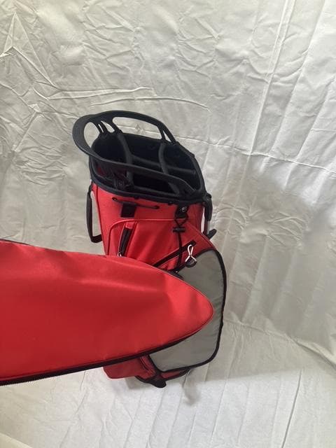 の*ん様 【美品】OWLI キャディバッグ 9型 軽量モデル レッド ゴルフバッ