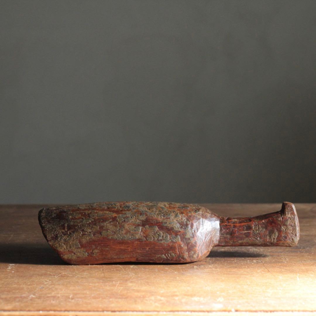 古い 穀物掬い 古道具 アンティーク オブジェ 民芸 検）李朝 東南アジア 西洋