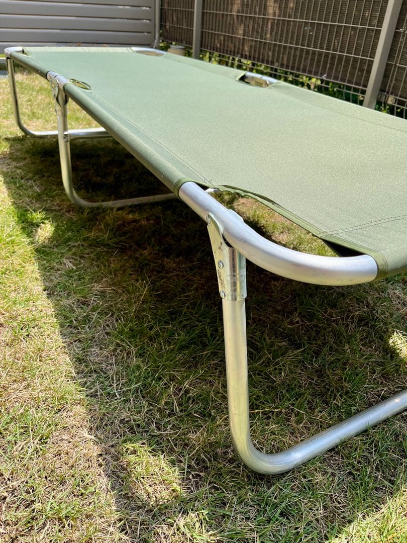 米軍放出未使用品 折りたたみ式コット 簡易ベッド アルミフレーム 軽量 ラスト