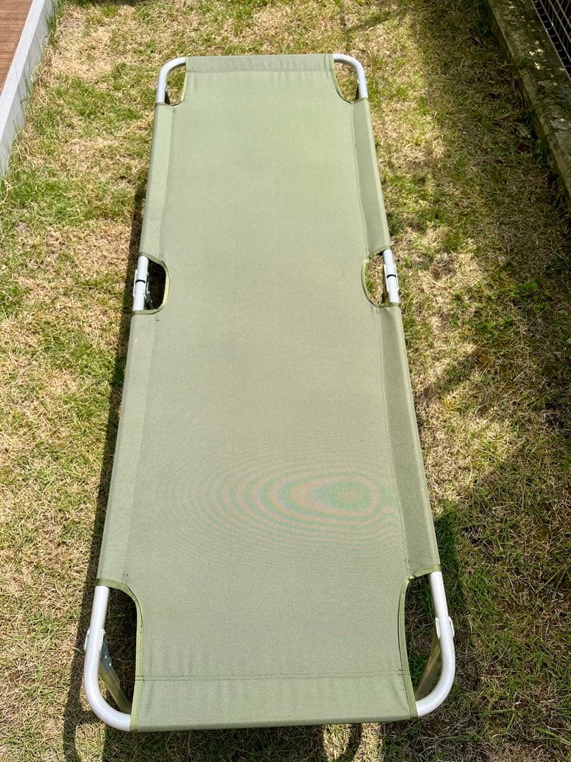米軍放出未使用品 折りたたみ式コット 簡易ベッド アルミフレーム 軽量 ラスト