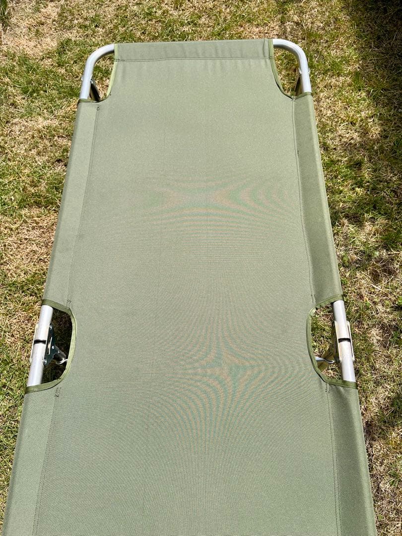 米軍放出未使用品 折りたたみ式コット 簡易ベッド アルミフレーム 軽量 ラスト