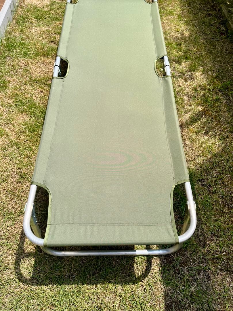 米軍放出未使用品 折りたたみ式コット 簡易ベッド アルミフレーム 軽量 ラスト