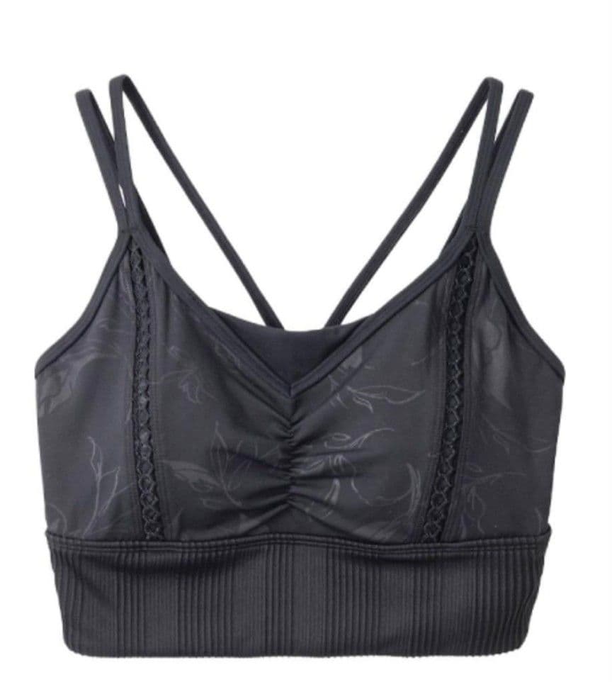 ★【完売品】SUKALA エンボスリーフブラトップ＆レギンス ブラック Mサイズ