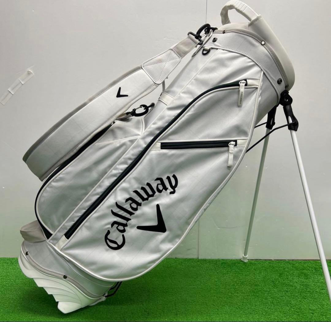 キャロウェイ Callaway キャディバッグ　8インチ　ホワイト　グリーン