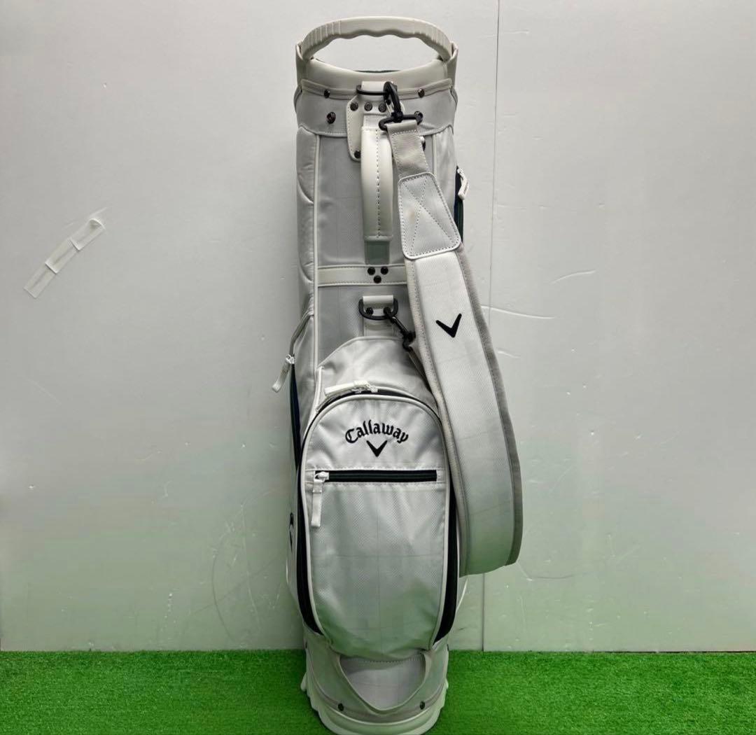 キャロウェイ Callaway キャディバッグ　8インチ　ホワイト　グリーン