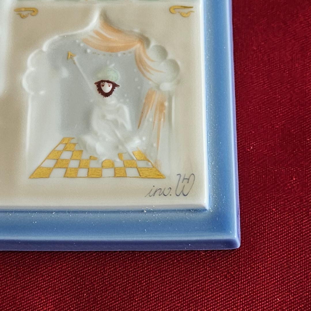 マイセン　陶板　アラビアンナイトより「パレスウィンドウ」