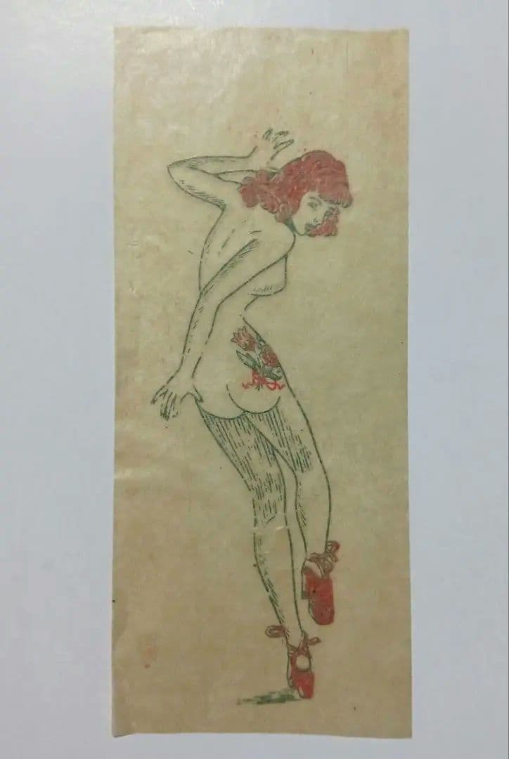 ピンアップガール タトゥービンテージ転写紙 アイロンプリント40s