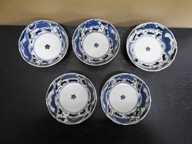 くらわんか皿　五枚　MA55