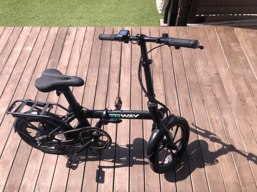【送料込み】ERWAY A01 Lite 折りたたみ電動アシスト自転車 ブラック
