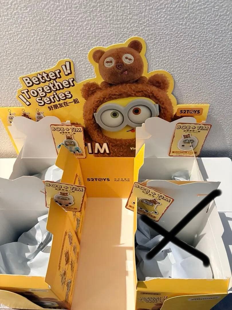 52TOYS ミニオンズ　bob+tim better together