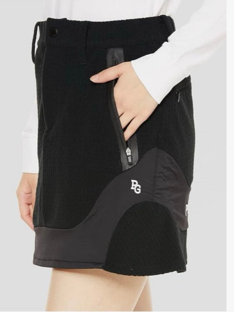 パーリーゲイツ　フーディ　スカート　セットアップ　黒　撥水防風　サイズ2