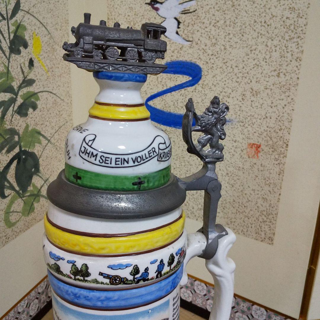 レア 陶器 蓋つきビアカップ ボトルケース