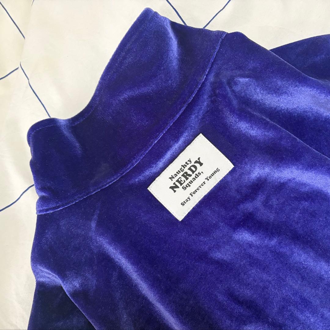 【美品】NERDY　ベロア　ジャージ　セットアップ トラックジャケット　M