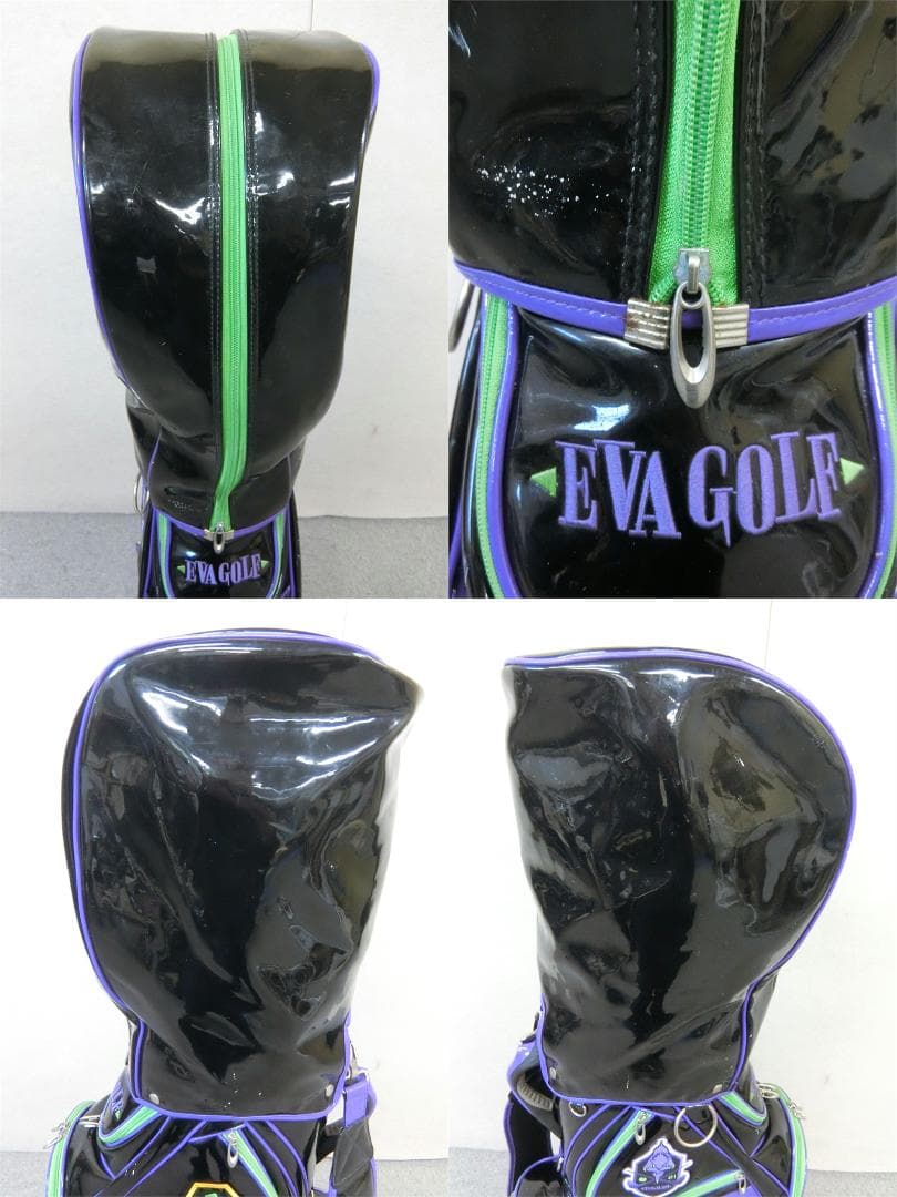 b619 エヴァンゲリオン EVA GOLFゴルフ キャディバッグ 初号機カラー